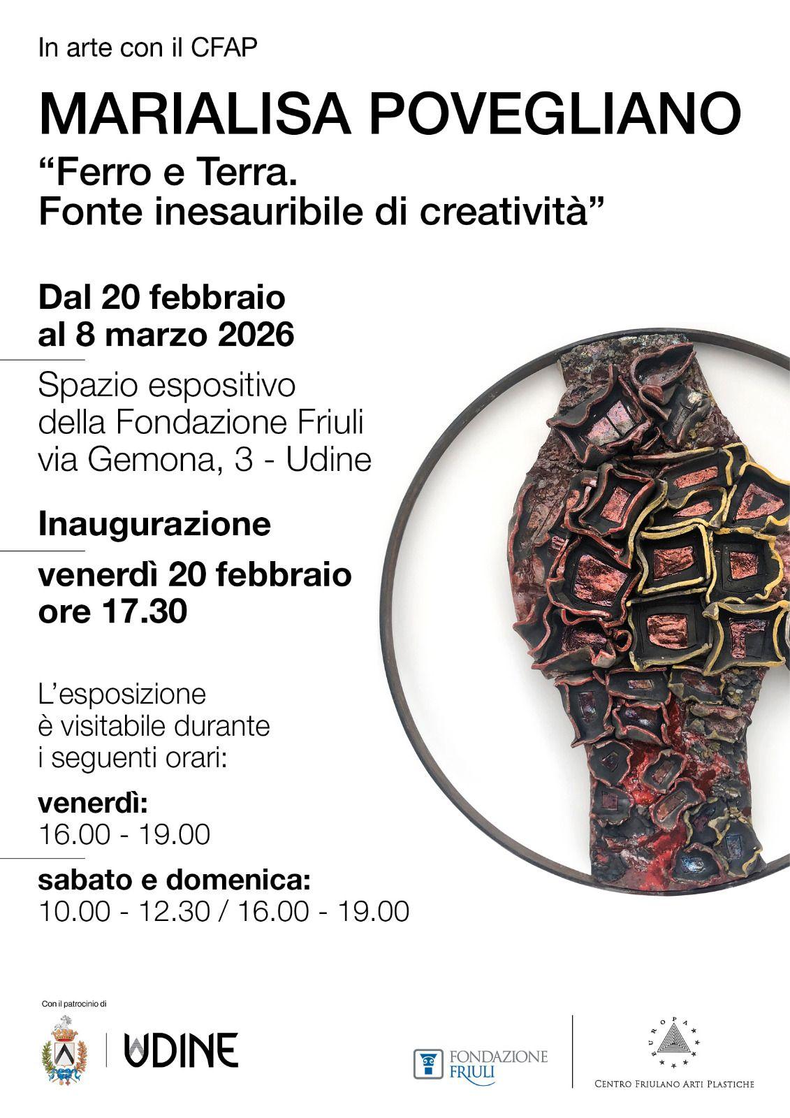 Marialisa Povegliano "Ferro e Terra. Fonte inesauribile di creatività"